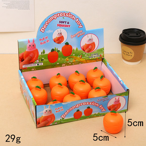 Juguetes Antiestrés, Conejo Zanahoria, Juguete Divertido para Aliviar el Estrés, Taza para Apretar con Forma de Conejo Zanahoria, Juguete de Conejito para Apretar - Product Image 5