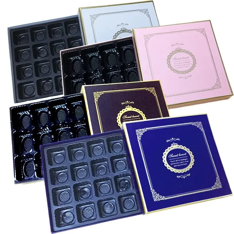 FF Brand Custom logo paper box packing food candy chocolate gift box packaging for wedding