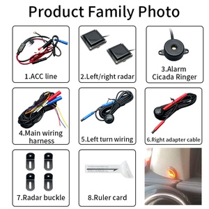 Sistema Universal de Detección de Punto Ciego (BSD) para Automóvil de 6 Canales con Alarma Sonora en el Espejo, Iluminación LED y Sistema de Monitoreo de Seguridad para la Conducción - Product Image 6