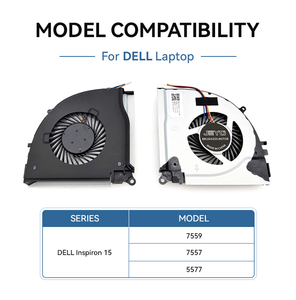 Ventilateur de refroidissement pour ordinateur portable Dell Inspiron 15 7559 7557 5577, ventilateur de refroidissement DC sans balais pour processeur, pièce de rechange - Product Image 5