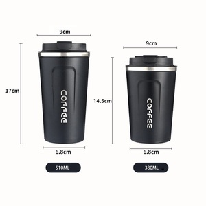 Thông minh kiểm soát nhiệt độ đôi tường thép không gỉ 380ml 510ml drinkware du lịch cốc cà phê - Product Image 2