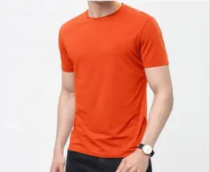 पुरुषों drifit टी शर्ट कस्टम फैशन प्रिंट आकस्मिक हे गर्दन रिक्त टी शर्ट