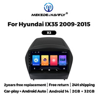 Navifly Radio mobil layar sentuh, Radio mobil bawaan, Stereo mobil Android Auto X1 X2 untuk Hyundai IX35, mendukung BT DSP GPS, dapat ditarik