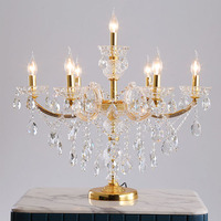 Lampe de table moderne de luxe en cristal Maria Theresa Décoration moderne de table de chevet de salon et chambre à coucher Éclairage de magasin de vêtements d'hôtel
