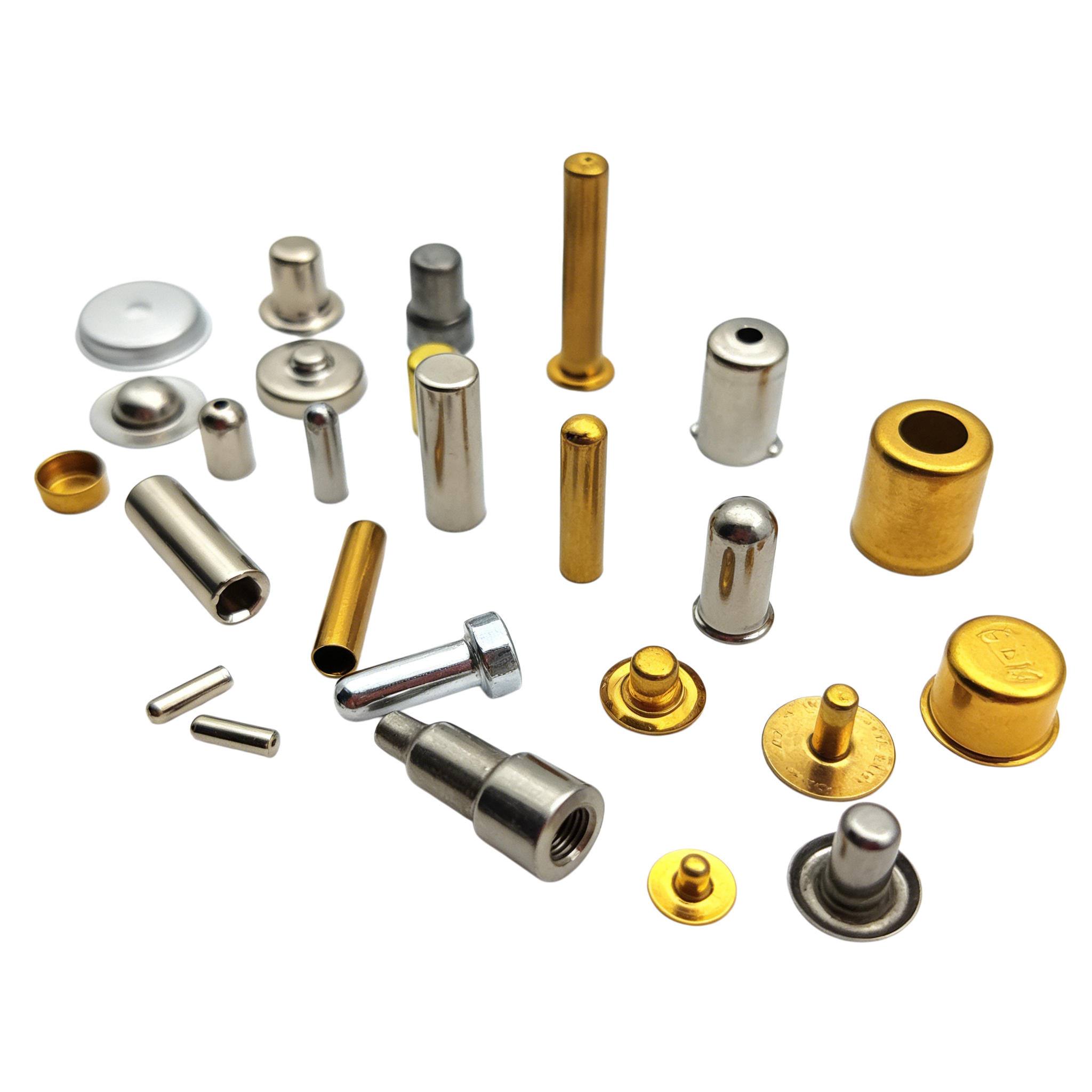 Multi Spec Brass Stainless Steel Precision Hardware Parts Plated Electronic Fastening Components