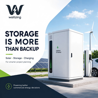 Sistema de Baterías de Litio Comercial con Enfriamiento por Aire para Almacenamiento de Energía en Red, 125kW/261kWh, Solar Industrial, Garantía de 10 Años