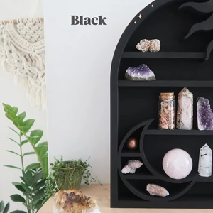 Classic Design Mounted Moon Essential Oil Fragrance Display Wood Decorations for Home - Product Image 5