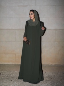 하피자 뉴 올리브 그린 비즈 레이스 숄더 오픈 아바야 루즈 모디스트 두바이 무슬림 여성 롱 드레스 도매 - Product Image 6