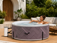 Aufblasbarer Spa-Pool aus PVC-Material für Kinder und Erwachsene, Einfache Installation, 1 Jahr Garantie, Anpassung von Farbe/Größe/Logo Möglich