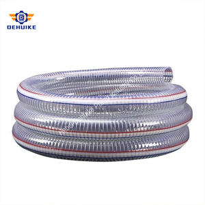 <span class=keywords><strong>Tuyau</strong></span> en PVC durable Dehuike résistant à l'abrasion, avec armature en fil d'acier, texture légère, bonne transparence - Product Image 2