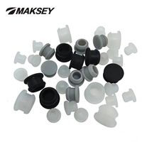 Bouchon en caoutchouc silicone MAKSEY, couvercle de trou, protection de peinture, insert rond avec bouton, joint d'étanchéité en caoutchouc O-ring 2,5-50,6 mm