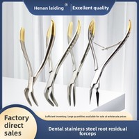 Matériel d'instruments dentaires : Pinces d'extraction radiculaire (élévateurs universels pour l'extraction radiculaire maxillaire/mandibulaire) et autres outils dentaires