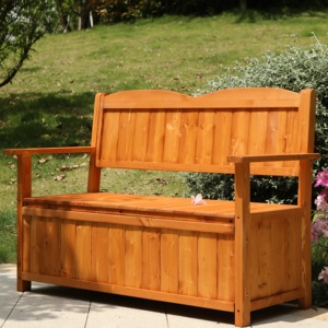 <span class=keywords><strong>Banc</strong></span> de jardin en bois de style américain anti-corrosion avec rangement pour <span class=keywords><strong>balcon</strong></span> et parc - Product Image 4