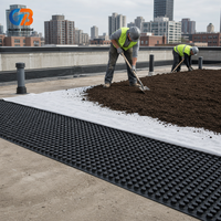Planche de drainage en HDPE anti-racines pour sous-sols, tunnels, projets extérieurs et de jardinage - Garantie 5 ans
