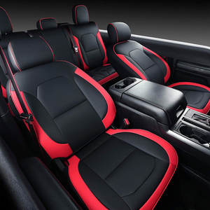 SUNNUO Style sport OEM <span class=keywords><strong>Ford</strong></span> <span class=keywords><strong>F150</strong></span> Pickup Truck Ensemble complet <span class=keywords><strong>de</strong></span> housses <span class=keywords><strong>de</strong></span> siège <span class=keywords><strong>de</strong></span> voiture en cuir respirant - Product Image 3