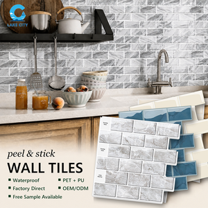 Autocollant mural auto-adhésif en marbre <span class=keywords><strong>pas</strong></span> <span class=keywords><strong>cher</strong></span>, facile à installer, papier peint épais à peler et coller pour chambre à coucher, salon, décoration intérieure - Product Image 1