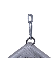 Chaise balançoire à oeufs de haute qualité en rotin suspendu avec support chaise d'extérieur intérieure avec cadre en acier capacité de 150kg