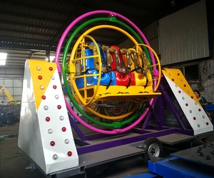 Amusement Park Portable <strong>Electric</strong> <strong>Human</strong> <strong>Gyroscope</strong> Ride <strong>Human</strong> <strong>Gyroscope</strong> with Trailer - Product Image 2