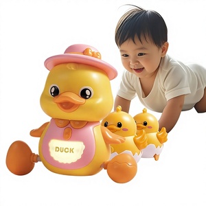 Jouet en plastique pour bébé, maison de canard, tableau magnétique, interphone de <span class=keywords><strong>dessin</strong></span> animé pour 3-6 ans - Product Image 1