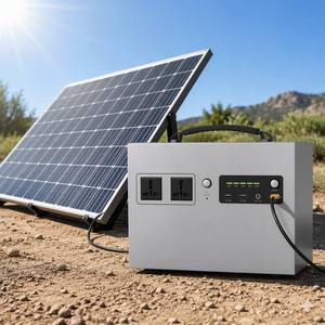 Station d'alimentation portable compacte 1200W, générateur de batterie, double sortie AC, 2 USB, 12V, alimentation de secours PV, camping, maison - Product Image 2