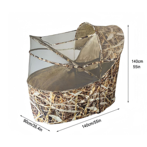 Tenda Mimetica Pop-Up per Caccia con Design Trasparente e Sedia Integrata, per Caccia di Conigli, Cervi e Uccelli Acquatici - Product Image 5