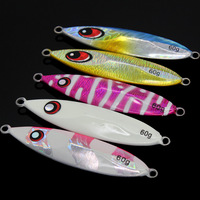 Leurre de jigging lumineux à croissance rapide 40g-350g, jig métallique à action lente/vibrante pour la pêche au bar, au lucioper et en haute mer depuis bateau