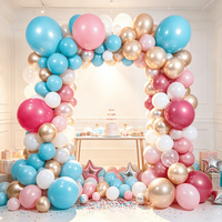 Vente en gros d'arches de ballons pour fêtes d'anniversaire en or vert et blanc par Balloon Factory, y compris des ballons de 5 à 36 pouces.