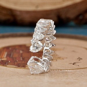 Bague en diamant de joaillerie fine et glamour avec double halo et finition haute brillance pour un éclat maximal - Product Image 3