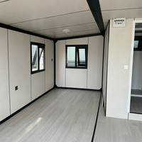 Maison conteneur extensible directement de l'usine 20ft/40ft, pliable, préfabriquée, portable, modulaire, villa, hôtel de villégiature, hébergement temporaire