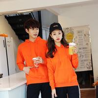 Sweat-shirt en coton fin avec logo personnalisé, pull en molleton uni à manches longues, coupe ample avec poche, imprimé lettres, pour homme, collection automne