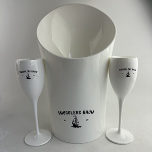 6oz plástico inquebrável Champagne/Prosecco flauta