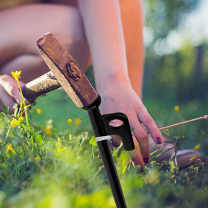 Clavos de Acero Resistentes y Alargados para Tiendas de Campaña, Clavos para Sujeción a Tierra para Camping y Playa, 15CM 20CM 25CM 30CM 35CM 40CM - Product Image 1