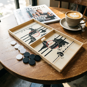 Jeu <span class=keywords><strong>de</strong></span> société <span class=keywords><strong>de</strong></span> tir à catapulte en bois pour 2 joueurs, jeu <span class=keywords><strong>de</strong></span> <span class=keywords><strong>table</strong></span> élastique <span class=keywords><strong>de</strong></span> combat avec lanceur parent-enfant - Product Image 4