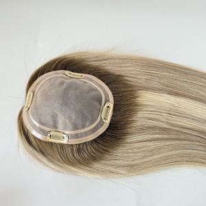 Pelucas de Cabello Natural para Mujer, Mono 5.5*6.5, para Cabello Fino, Color Natural, 130% de Densidad # T8A-P # 8A1001 - Product Image 4