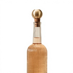 Tapón de corcho dorado para botellas de vino, cierre hermético hecho a mano, tapón de vino de latón de calidad alimentaria para bar, artículos promocionales de regalo. - Product Image 1