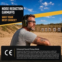 Protection auditive tactique à réduction de bruit, protection auditive électronique pour la chasse, protège-oreilles en silicone, écouteurs tactiques