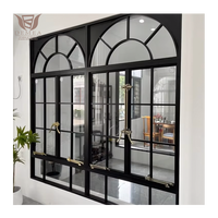 Ventana Abatible Moderna de Marco Estrecho Negro con Mosquitera para Dormitorio, Insonorizada y con Rotura de Puente Térmico