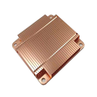Cuivre personnalisé estampage fermeture éclair aileron CPU LED Ram M.2 Ssd jeu de puces Nvme ordinateur plat Ac mince dissipateur de chaleur à souder à l'étain