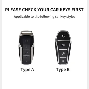 เคสกุญแจรีโมทรถยนต์สำหรับ Byd Song Plus Atto 3 Han Ev Tang Dm Qin Seal Dolphin กุญแจรีโมทแบบไร้กุญแจ อุปกรณ์ตกแต่งรถยนต์ - Product Image 2