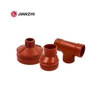 Raccord de tuyau Jianzhi à dégagement rapide arroseur d'incendie rainuré et rainuré raccords de tuyauterie rainurés en fonte ductile rapide