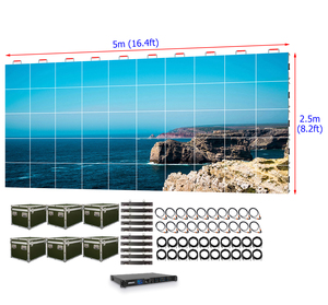 شاشة LED مقاس 5م × 2.5م للفعاليات، شاشة عرض LED بدقة P2.976، جدار فيديو LED للإيجار مقاس 16 قدم × 8 قدم، لوحة شاشة LED للمعارض - Product Image 6