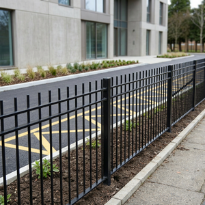 Clôture <span class=keywords><strong>tubulaire</strong></span> en acier galvanisé économique avec finition antirouille pour jardins, balcons et maisons - Conception 3D personnalisable - Product Image 4