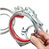 Collier de serrage réglable en acier inoxydable pour conduites métriques et tuyaux galvanisés à dégagement rapide – Diamètre