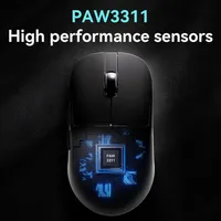 Ratón para Juegos AJAZZ AJ159P MC Trimodal, con Cable/Inalámbrico, Base de Carga Magnética, Sensor Pixart 3311, Máximo 12000DPI para PC