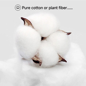 Tampons en coton démaquillants en bambou crème réutilisables avec logo personnalisé nettoyage du visage sac à linge cosmétique maquillage visage caractéristique nettoyage - Product Image 5