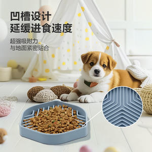 แผ่นซิลิโคนสำหรับเลียสัตว์เลี้ยงกันลื่นทรงสี่เหลี่ยมแผ่นซิลิโคนสำหรับให้สุนัขและแมวกินอาหารช้า - Product Image 3