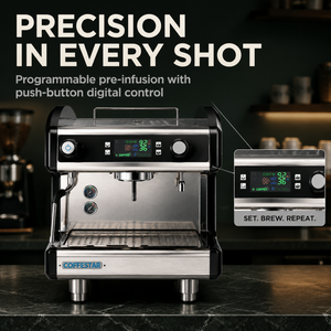 Máquina de Espresso Comercial Semiautomática Italiana de Doble Cabezal con Control Eléctrico para Cafeterías y Tiendas en Franquicia - Product Image 5
