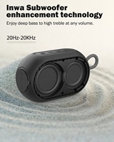 Inwa RGB taşınabilir bluetooth hoparlör kablosuz açık küçük su geçirmez hoparlör Stereo ses ile el ücretsiz çağrı 5W 7H ev için