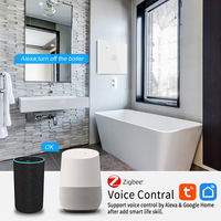 UBARO 20A pour Chauffe-eau Zigbee, Interrupteur Mural Intelligent Tactile avec Prise en Charge Vocale Alexa & Alice, Contrôle de la Temporisation, Compatible Smart Life 240V