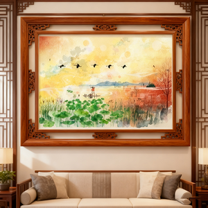 Décoration Murale Métallique Encadrée Écologique Imprimée UV pour <span class=keywords><strong>Salon</strong></span> et Chambre à Coucher – Tableaux Muraux Modernes et Arts Muraux - Product Image 4